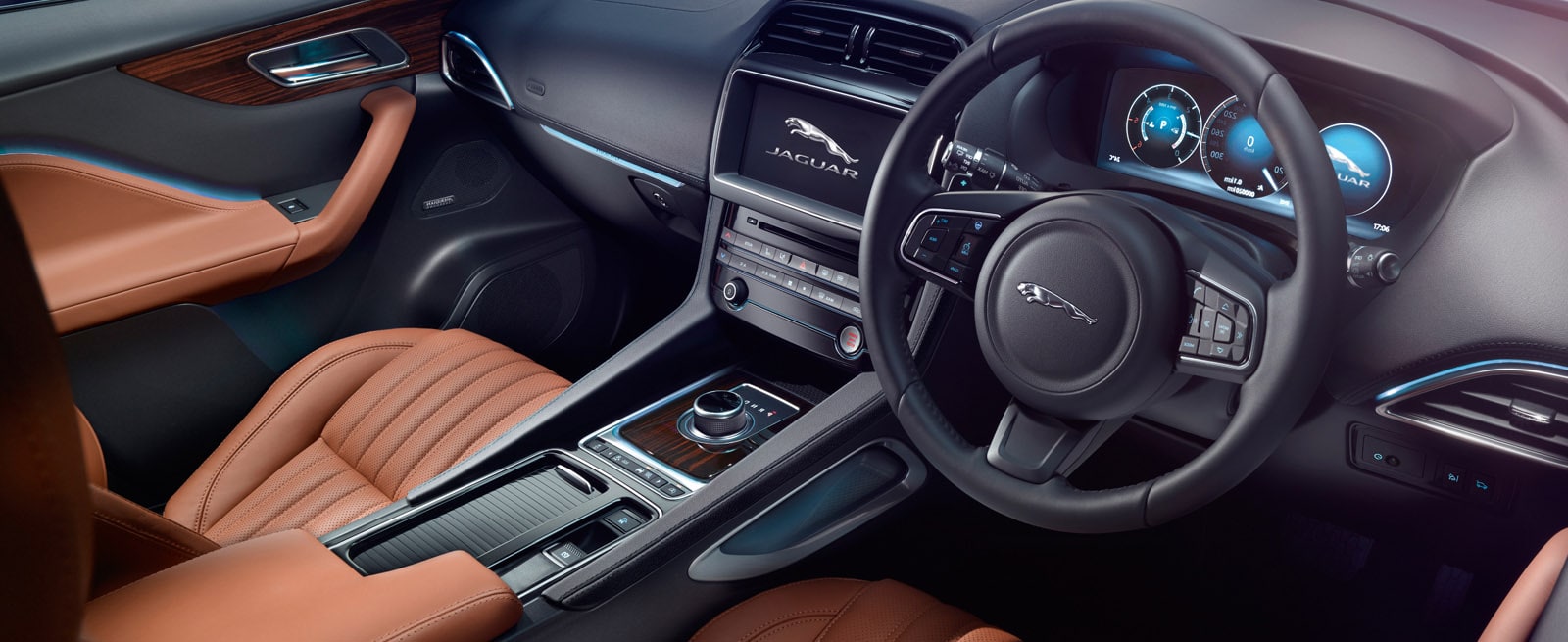 Interior of Jaguar F-Pace