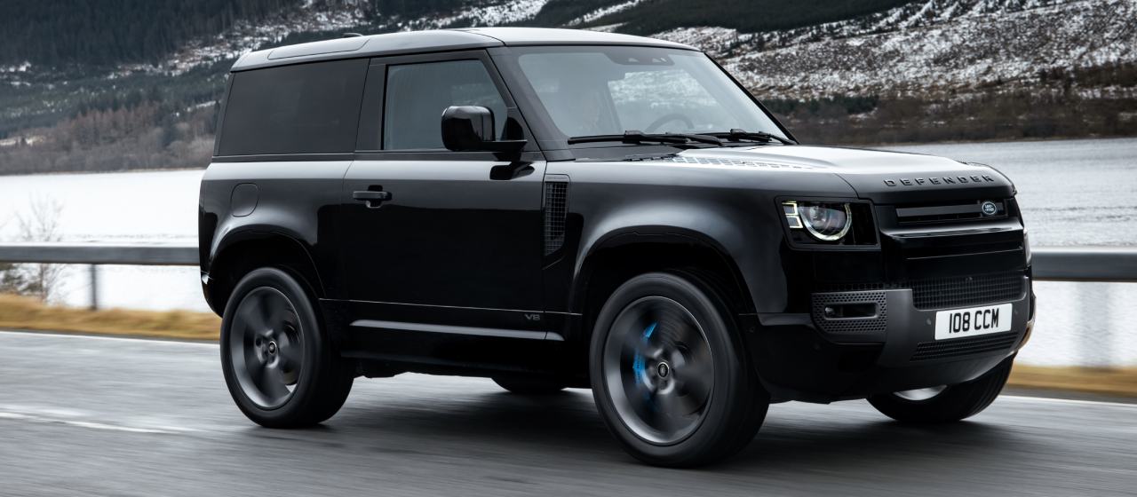 Black Land Rover Defender